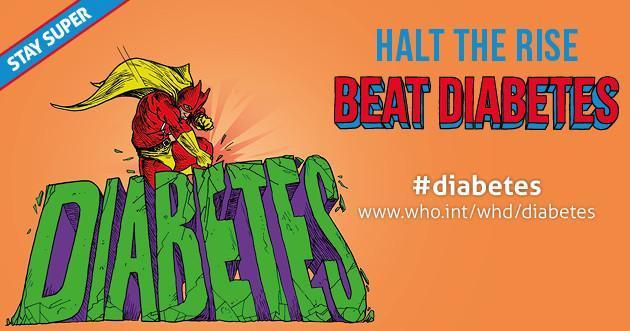 Astăzi, de Ziua Mondială a Sănătății, luptăm cu diabetul!